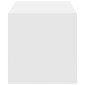 vidaXL Ράφι παπουτσιών στοιβαζόμενο λευκό 60x30x30,5 cm