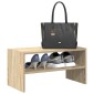 vidaXL Ράφι παπουτσιών στοιβαζόμενο Sonoma Oak 60x30x30,5 cm