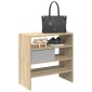 vidaXL Ράφια παπουτσιών 2 τμχ στοιβαζόμενα Sonoma Oak 60x30x30,5 cm