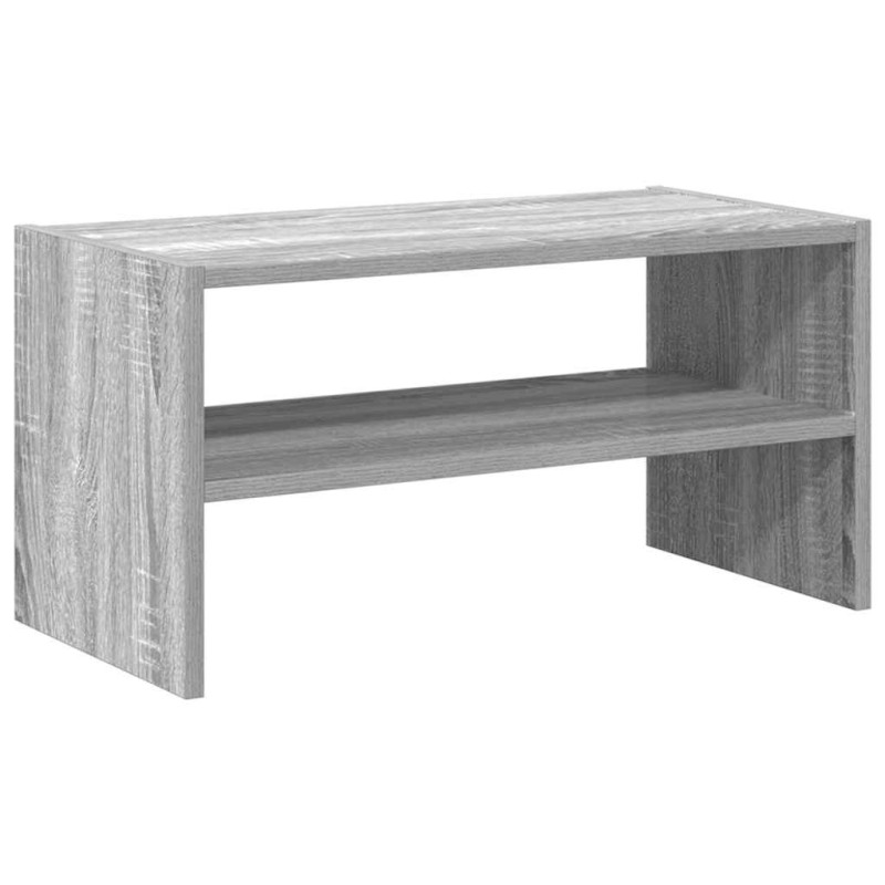 vidaXL Ράφι παπουτσιών στοιβαζόμενο γκρι Sonoma 60x30x30,5 cm