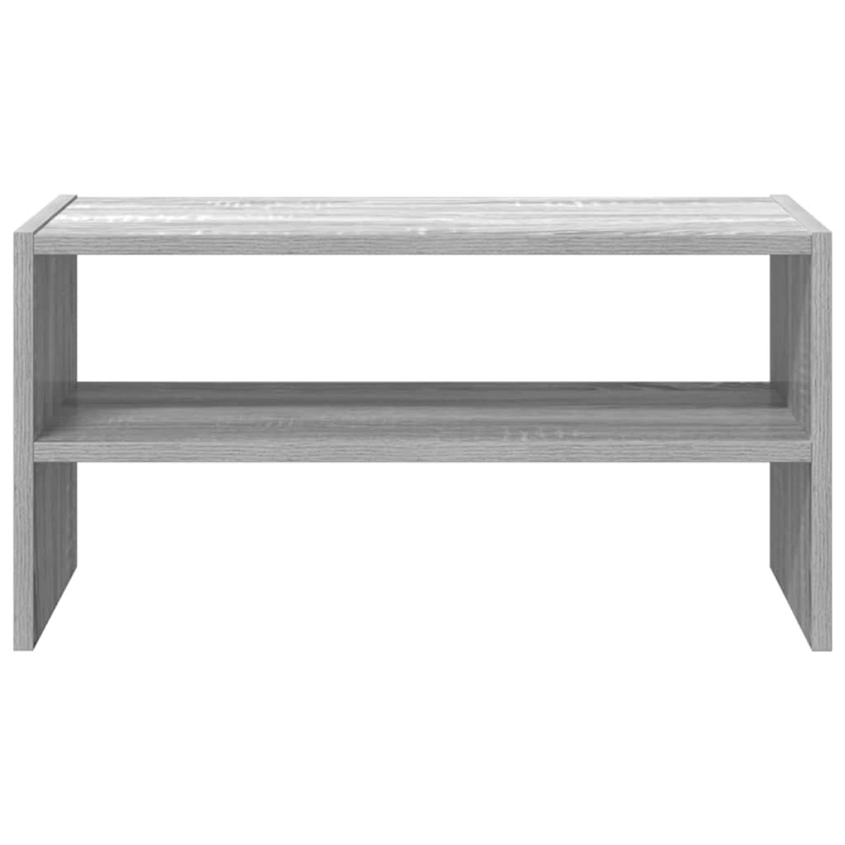 vidaXL Ράφι παπουτσιών στοιβαζόμενο γκρι Sonoma 60x30x30,5 cm
