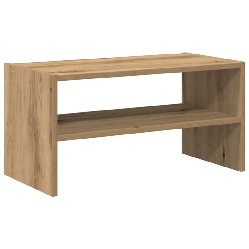 vidaXL Ράφι παπουτσιών στοιβαζόμενο Artisan Oak 60x30x30,5 cm