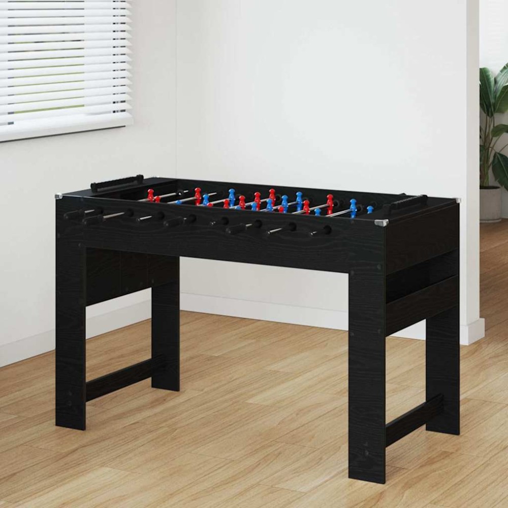 vidaXL Τραπέζι Φουτμπολ Μαύρη Δρυς 125 x 60,5 x 80 εκ.