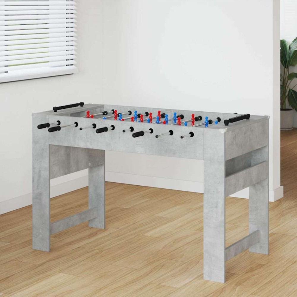 vidaXL Τραπέζι Φουτμπολ Σκυρόχρωμο Γκρι 125 x 60,5 x 80 εκ.