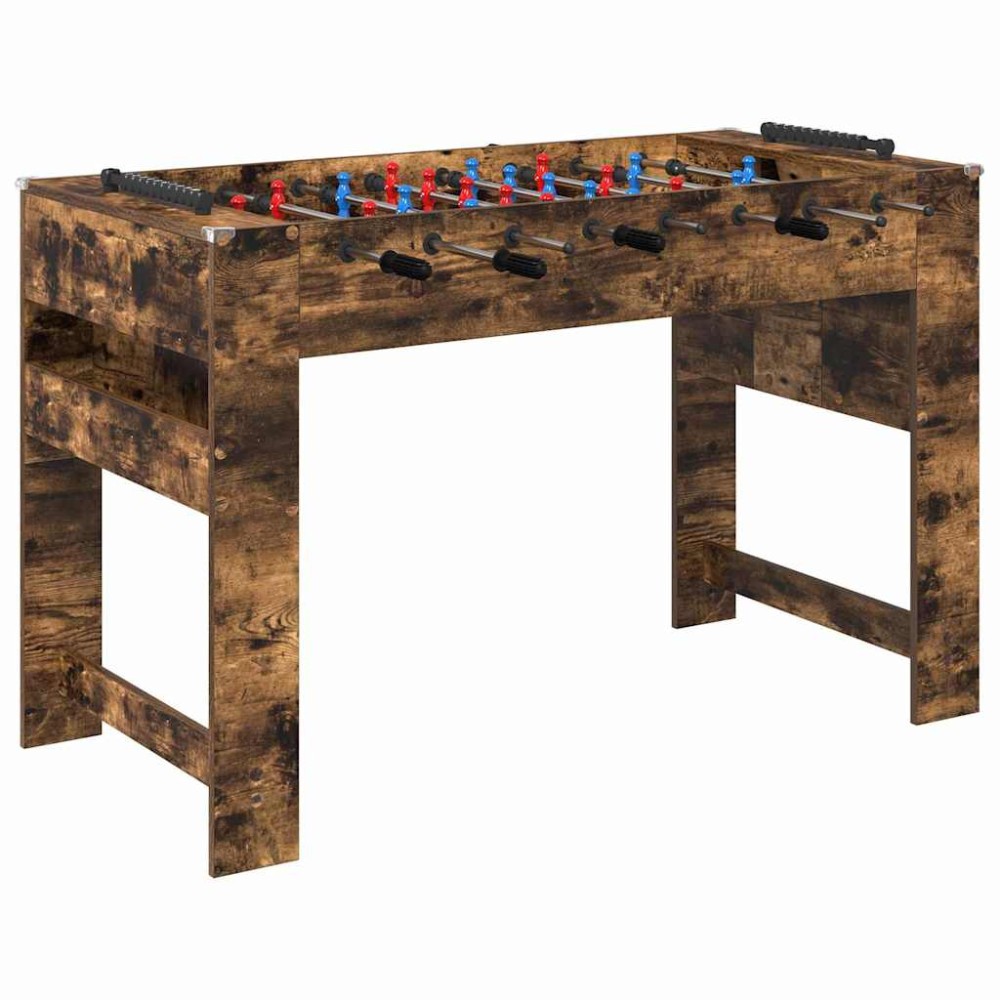 vidaXL Τραπέζι Φουτμπολ Καπνιστή Δρυς 125 x 60,5 x 80 εκ.