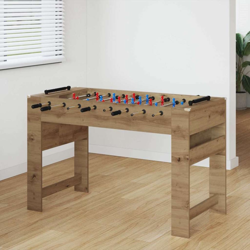 vidaXL Τραπέζι Φουτμπολ Τεχνίτικη Δρυς 125 x 60,5 x 80 εκ.