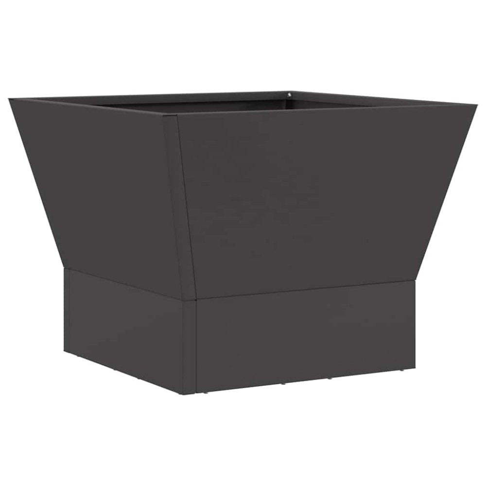 vidaXL Φωτιά σε μπολ Μαύρο 40 x 40 x 35 cm Ατσάλι Σκληρυθέν στον Αέρα