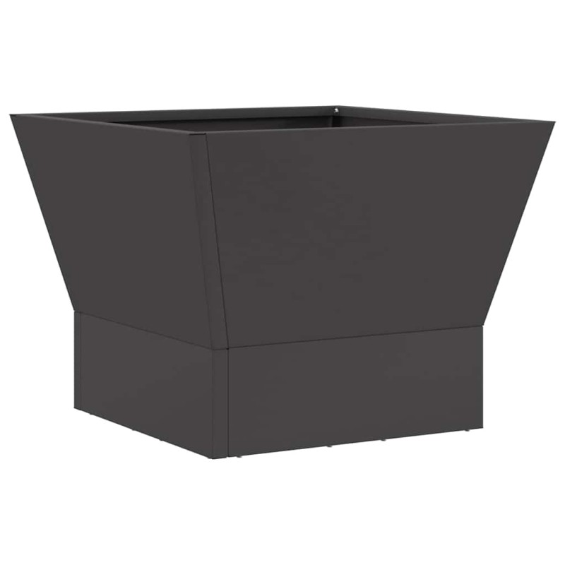 vidaXL Φωτιά σε μπολ Μαύρο 40 x 40 x 35 cm Ατσάλι Σκληρυθέν στον Αέρα