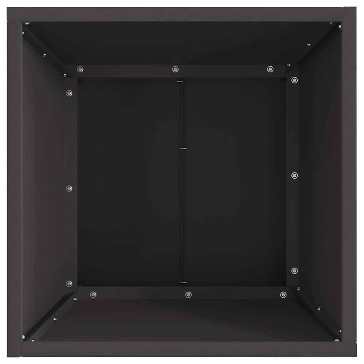 vidaXL Φωτιά σε μπολ Μαύρο 40 x 40 x 35 cm Ατσάλι Σκληρυθέν στον Αέρα