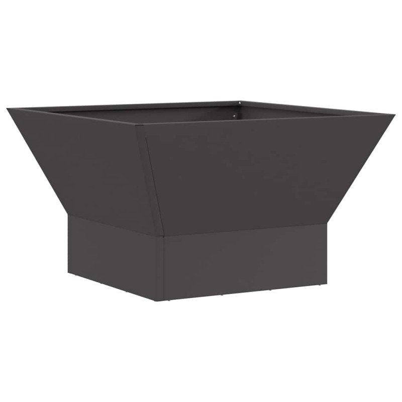 vidaXL Φωτιά σε μπολ Μαύρο 60 x 60 x 35 cm Ατσάλι Σκληρυθέν στον Αέρα