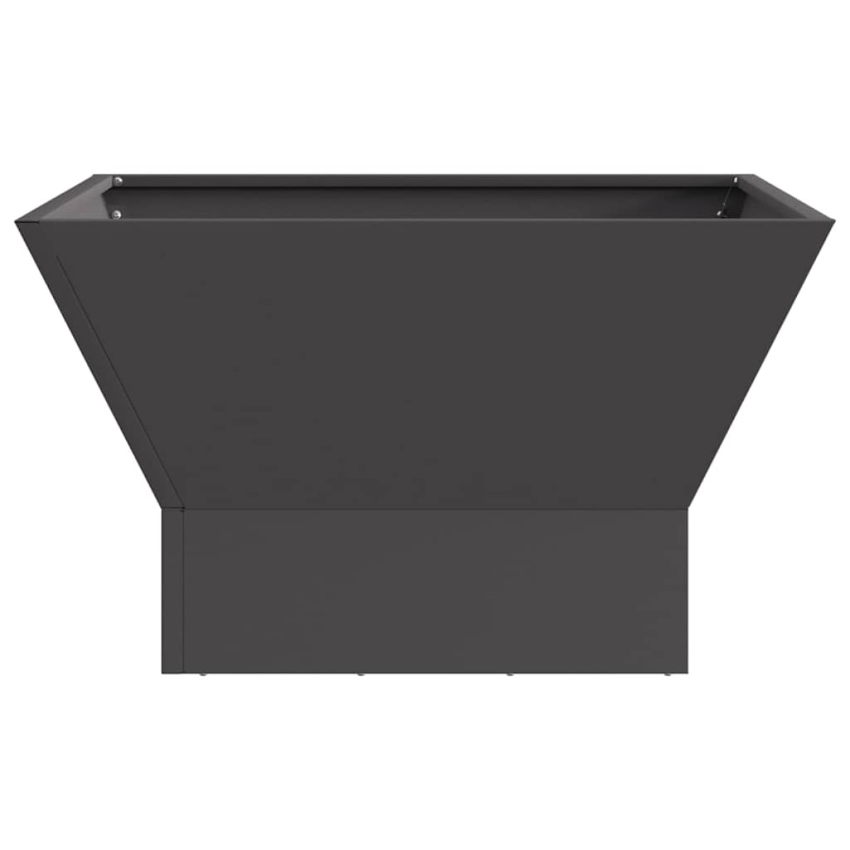 vidaXL Φωτιά σε μπολ Μαύρο 60 x 60 x 35 cm Ατσάλι Σκληρυθέν στον Αέρα