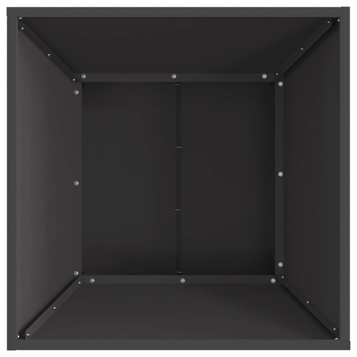 vidaXL Φωτιά σε μπολ Μαύρο 60 x 60 x 35 cm Ατσάλι Σκληρυθέν στον Αέρα