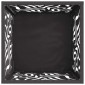 vidaXL Φωτιά Μαύρο 40 x 40 x 40 cm Ατσάλι σκληρυθέν στον αέρα