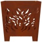 vidaXL Φωτιά Καφέ 40 x 40 x 40 cm Ατσάλι σκληρυθέν στον αέρα
