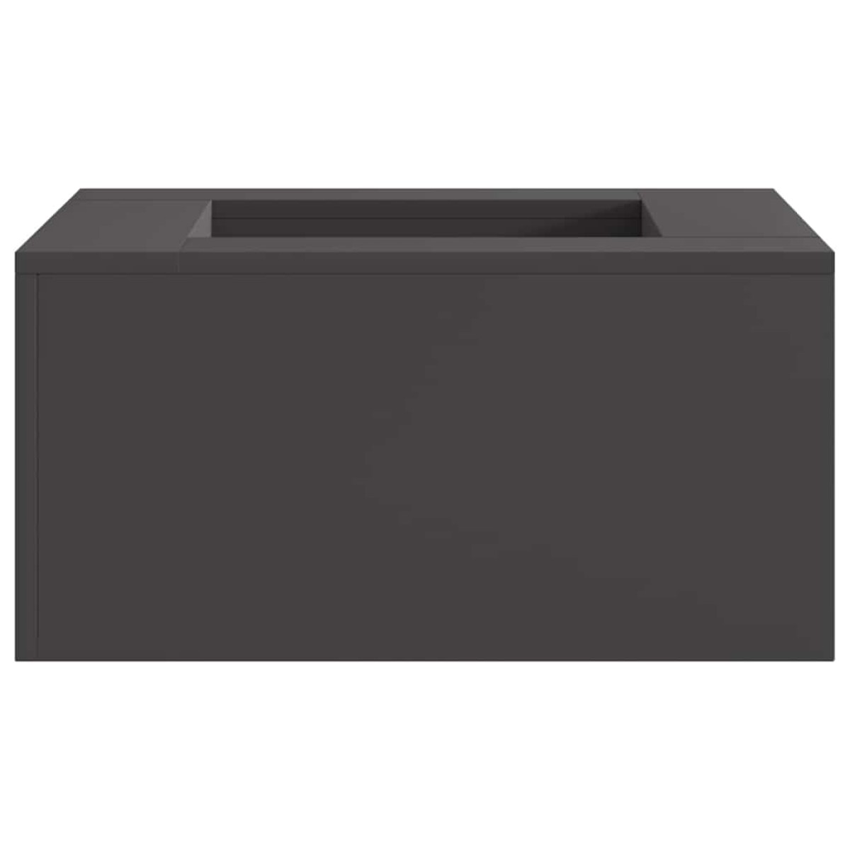 vidaXL Φωτιά Μπολ Μαύρο 60 x 60 x 30 cm Ατσάλι Σκληρυθέν στον Αέρα