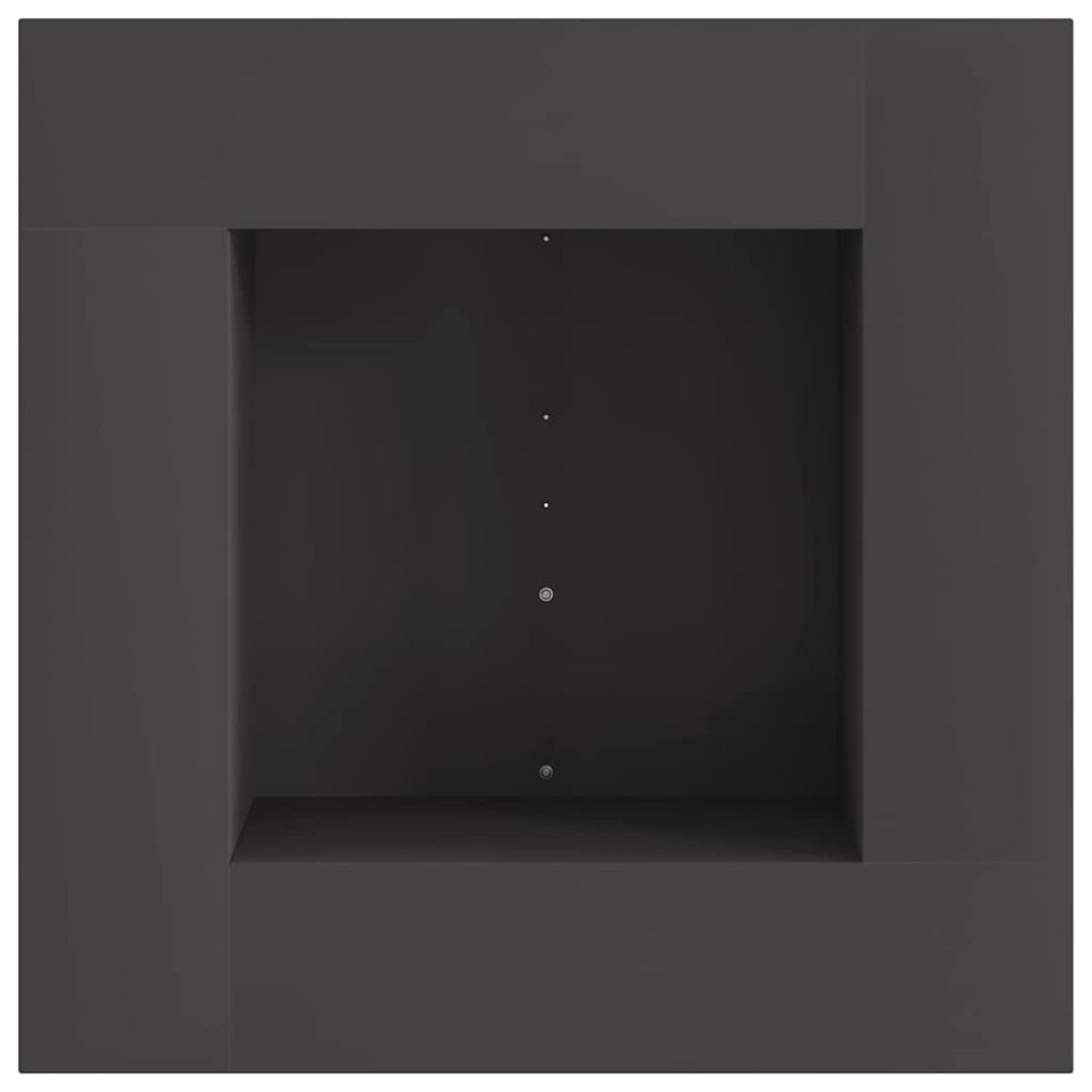 vidaXL Φωτιά Μπολ Μαύρο 60 x 60 x 30 cm Ατσάλι Σκληρυθέν στον Αέρα