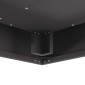 vidaXL Φωτιά Μπολ Μαύρο 60 x 60 x 30 cm Ατσάλι Σκληρυθέν στον Αέρα