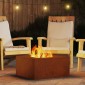vidaXL Φωτιά Μπολ Σκ rusty 60 x 60 x 30 cm Ατσάλι Σκληρυθέν στον Αέρα
