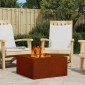 vidaXL Φωτιά Μπολ Σκ rusty 60 x 60 x 30 cm Ατσάλι Σκληρυθέν στον Αέρα