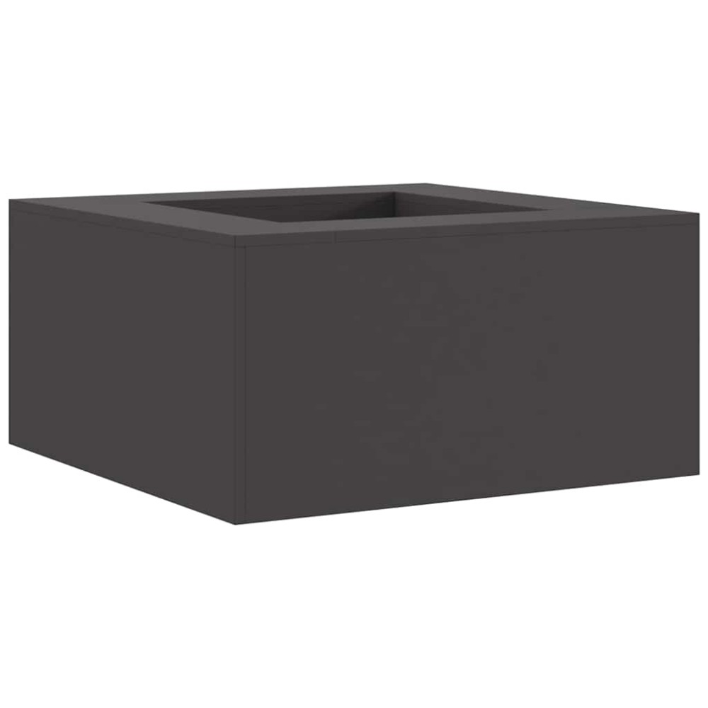 vidaXL Φωτιά Μπολ Μαύρο 80 x 80 x 40 cm Ατσάλι Σκληρυθέν στον Αέρα