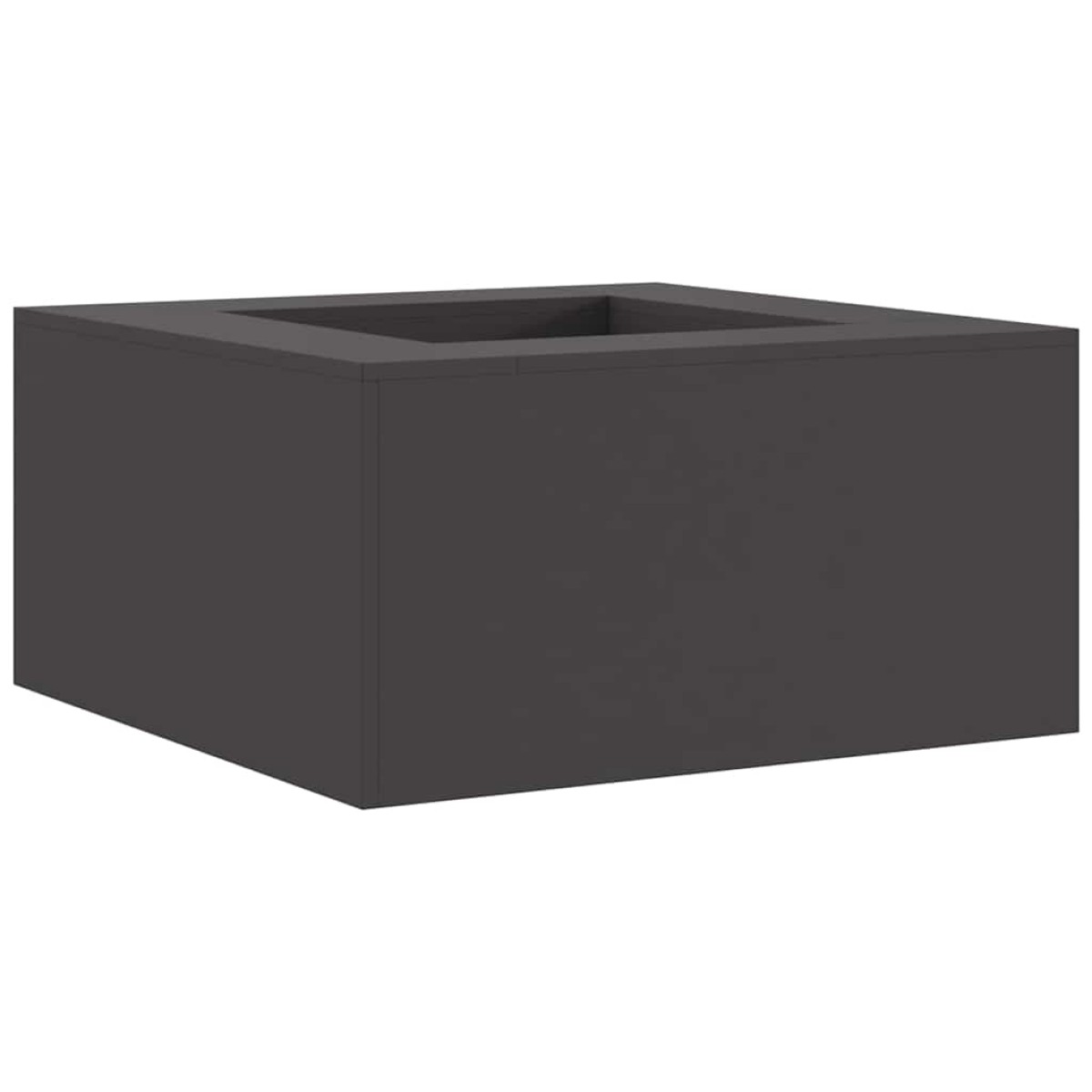 vidaXL Φωτιά Μπολ Μαύρο 80 x 80 x 40 cm Ατσάλι Σκληρυθέν στον Αέρα