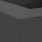 vidaXL Φωτιά Μπολ Μαύρο 80 x 80 x 40 cm Ατσάλι Σκληρυθέν στον Αέρα