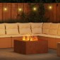 vidaXL Φωτιά Μπολ Σκ rusty 80 x 80 x 40 cm Ατσάλι Σκληρυθέν στον Αέρα