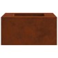 vidaXL Φωτιά Μπολ Σκ rusty 80 x 80 x 40 cm Ατσάλι Σκληρυθέν στον Αέρα