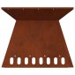 vidaXL Φωτιά Μπολ Σκ rusty 48 x 48 x 40 εκ Ατσάλι Σκληρυθέν στον Αέρα
