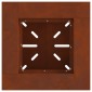 vidaXL Φωτιά Μπολ Σκ rusty 48 x 48 x 40 εκ Ατσάλι Σκληρυθέν στον Αέρα