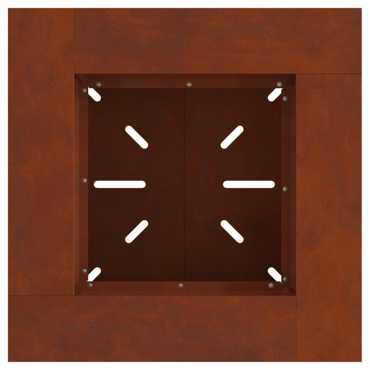 vidaXL Φωτιά Μπολ Σκ rusty 60 x 60 x 50 εκ Ατσάλι Σκληρυθέν στον Αέρα