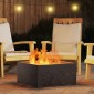 vidaXL Φωτιά Κουβά Μαύρο 60 x 60 x 30 cm Ατσάλι Σκληρυθέν στον Αέρα