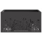 vidaXL Φωτιά Κουβά Μαύρο 60 x 60 x 30 cm Ατσάλι Σκληρυθέν στον Αέρα