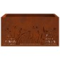 vidaXL Φωτιά Κουβά Σκ rusty 60 x 60 x 30 cm Ατσάλι Σκληρυθέν στον Αέρα