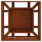 vidaXL Φωτιά Κουβά Σκ rusty 60 x 60 x 30 cm Ατσάλι Σκληρυθέν στον Αέρα