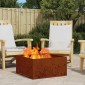 vidaXL Φωτιά Κουβά Σκ rusty 60 x 60 x 30 cm Ατσάλι Σκληρυθέν στον Αέρα