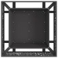 vidaXL Φωτιά Κουβά Μαύρο 80 x 80 x 30 cm Ατσάλι Σκληρυθέν στον Αέρα