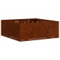 vidaXL Φωτιά Κουβά Σκ rusty 80 x 80 x 30 cm Ατσάλι Σκληρυθέν στον Αέρα
