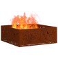 vidaXL Φωτιά Κουβά Σκ rusty 80 x 80 x 30 cm Ατσάλι Σκληρυθέν στον Αέρα