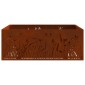 vidaXL Φωτιά Κουβά Σκ rusty 80 x 80 x 30 cm Ατσάλι Σκληρυθέν στον Αέρα