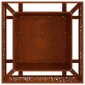 vidaXL Φωτιά Κουβά Σκ rusty 80 x 80 x 30 cm Ατσάλι Σκληρυθέν στον Αέρα