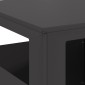 vidaXL Φωτιά Μπολ Μαύρο 35 x 35 x 100 εκ Ατσάλι Σκληρυθέν στον Αέρα