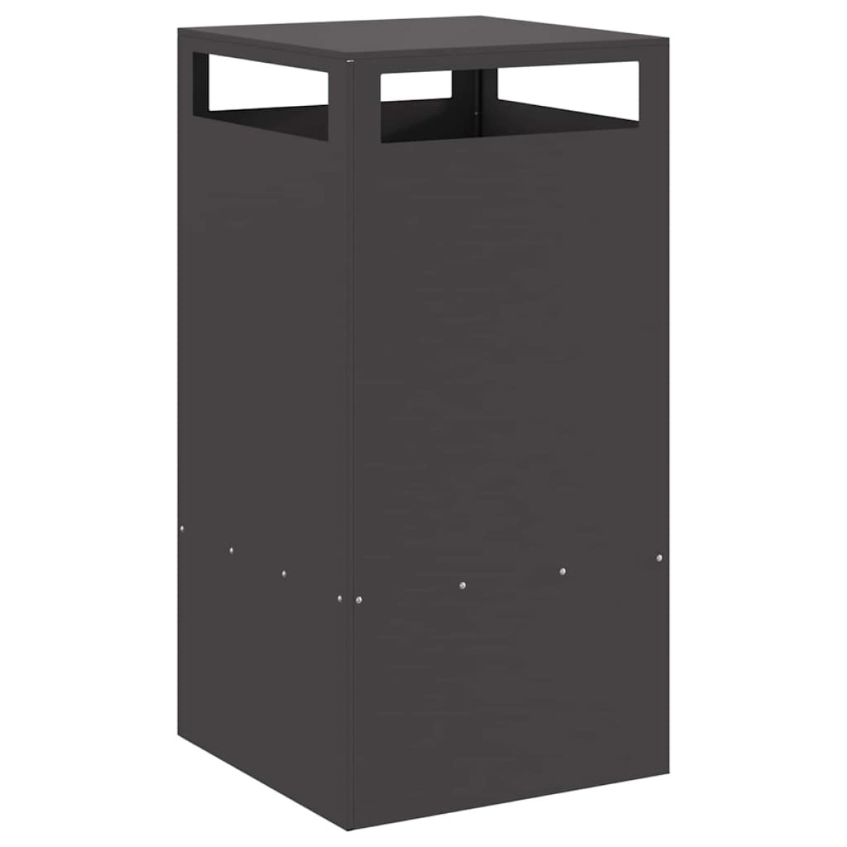 vidaXL Φωτιά Μπολ Μαύρο 50 x 50 x 100 cm Ατσάλι Σκληρυθέν στον Αέρα
