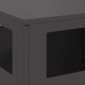 vidaXL Φωτιά Μπολ Μαύρο 50 x 50 x 100 cm Ατσάλι Σκληρυθέν στον Αέρα
