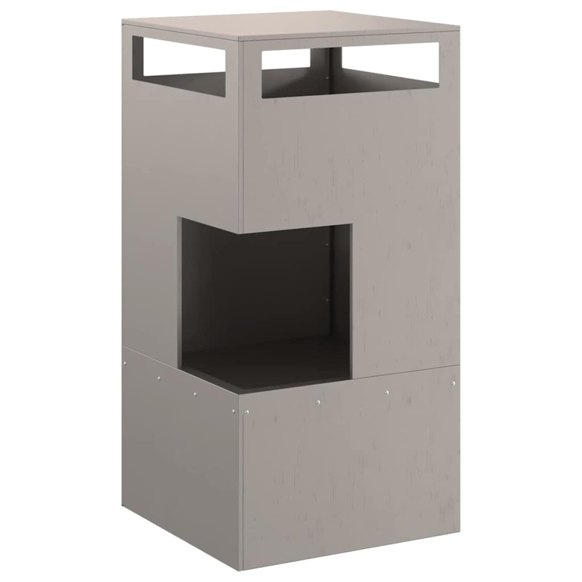vidaXL Φωτιά Μπολ Καφέ 50 x 50 x 100 cm Ατσάλι Σκληρυθέν στον Αέρα