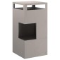 vidaXL Φωτιά Μπολ Καφέ 50 x 50 x 100 cm Ατσάλι Σκληρυθέν στον Αέρα