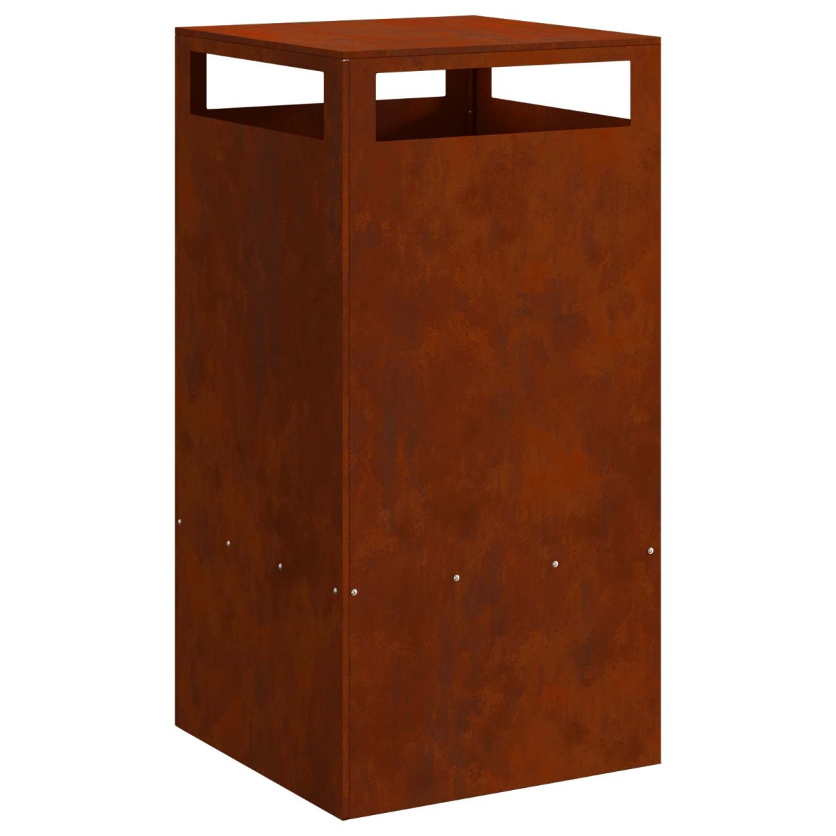 vidaXL Φωτιά Μπολ Καφέ 50 x 50 x 100 cm Ατσάλι Σκληρυθέν στον Αέρα