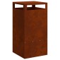 vidaXL Φωτιά Μπολ Καφέ 50 x 50 x 100 cm Ατσάλι Σκληρυθέν στον Αέρα