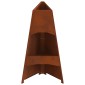 vidaXL Φωτιά Μπολ Σκ rusty 50 x 50 x 95 εκ Ατσάλι Σκληρυθέν στον Αέρα