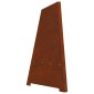 vidaXL Φωτιά Μπολ Σκ rusty 50 x 50 x 95 εκ Ατσάλι Σκληρυθέν στον Αέρα